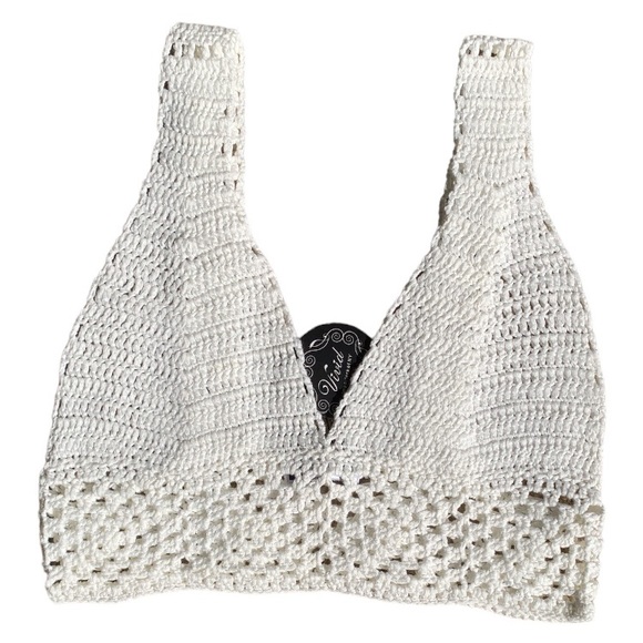 white crochet summer tops size L - Picture 7 of 11